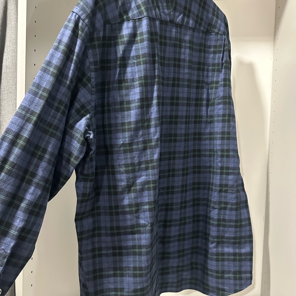 Charles Tyrwhitt Blue and Green Checkered Shirt - Picture 3 of 3